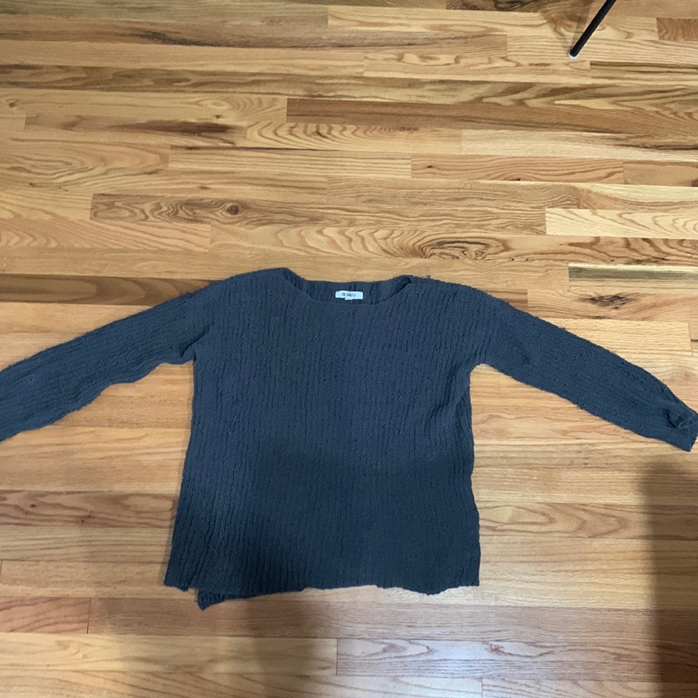 Dark grey knit sweater